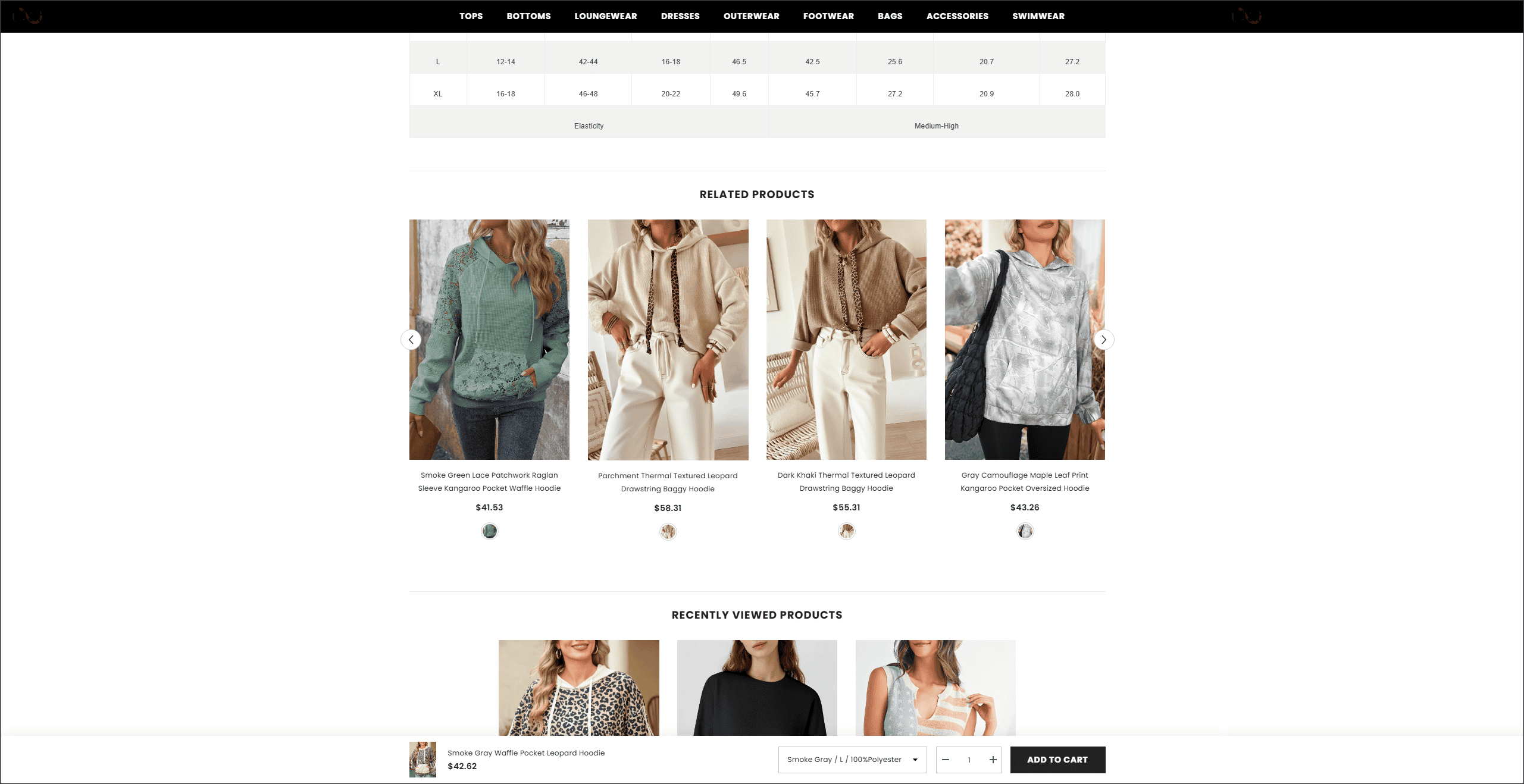 Dash Outfitters mobile Shopify website layout