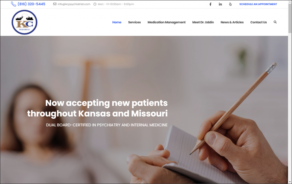 KC Psychiatrist OHS Publishing Kansas City  Design & SEO