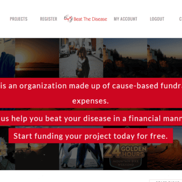 Cause-based fundraiser for medical expenses to beat disease.