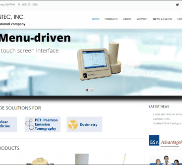 Modern Capintec touchscreen medical device for healthcare applications.