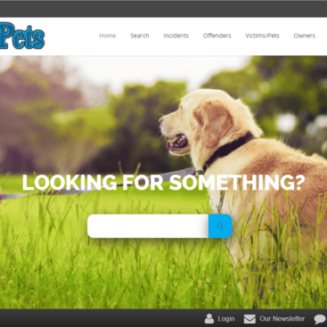 Dog and girl searching outdoors for safer pets.