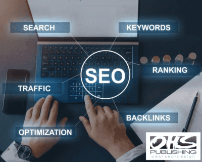 Kansas City SEO concepts including search, keywords, traffic, backlinks, and optimization.