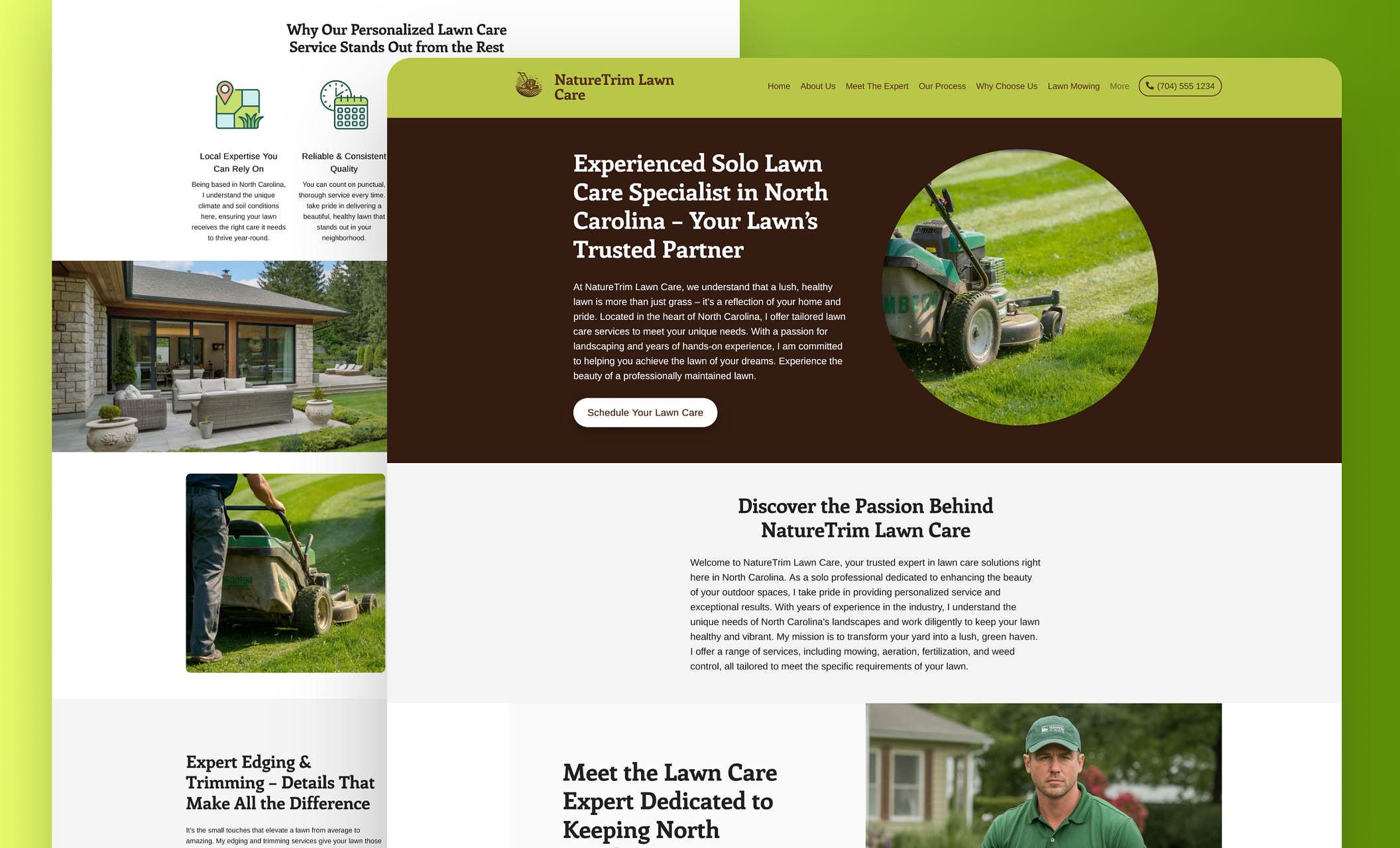 Landscaping & Lawn Care Web Design 1 Landscaping & Lawn Care Web Design 2