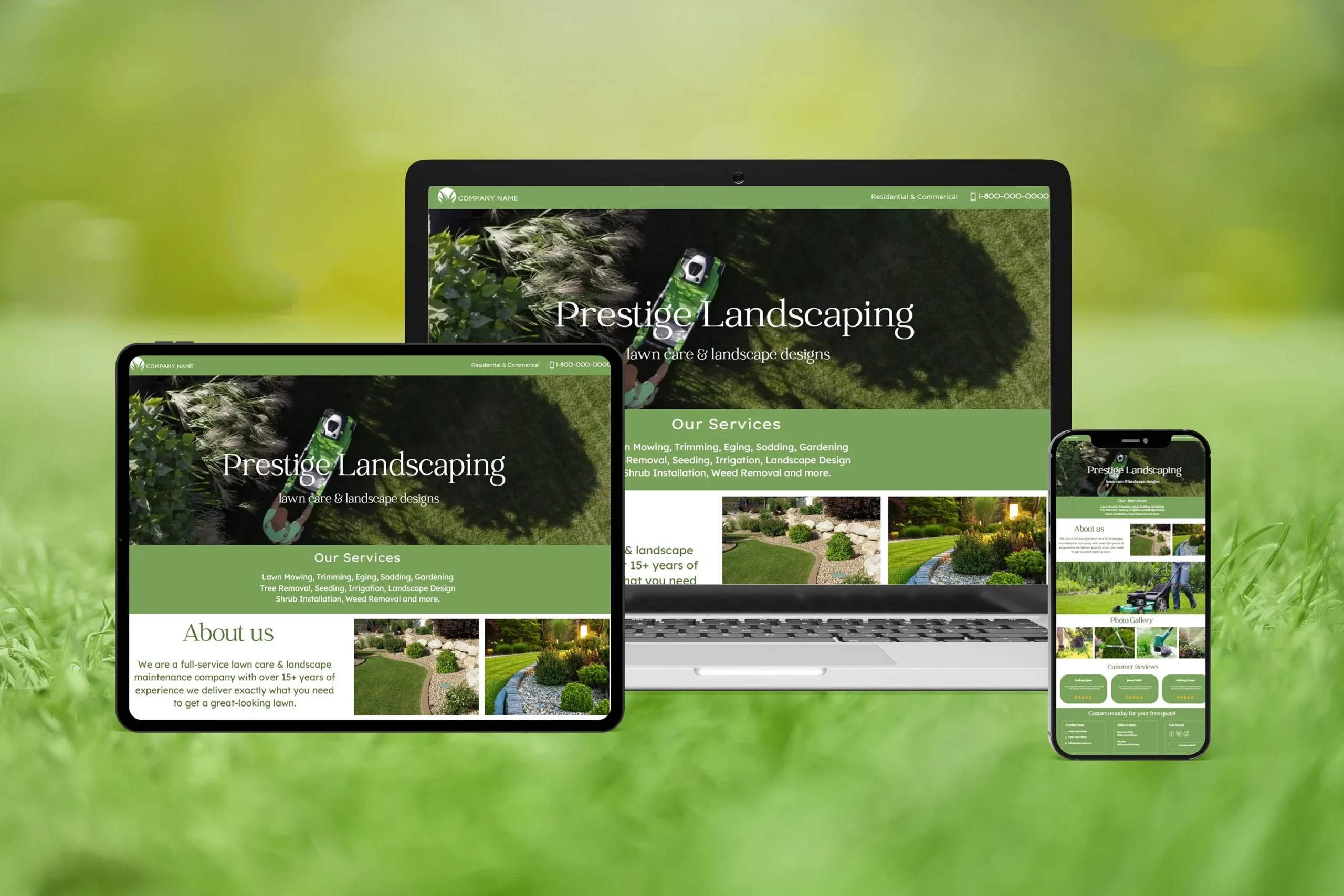 Landscaping & Lawn Care Web Design 6 Landscaping & Lawn Care Web Design 2