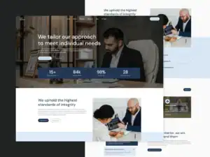 Modern law firm website design for Kansas City attorneys and legal professionals.