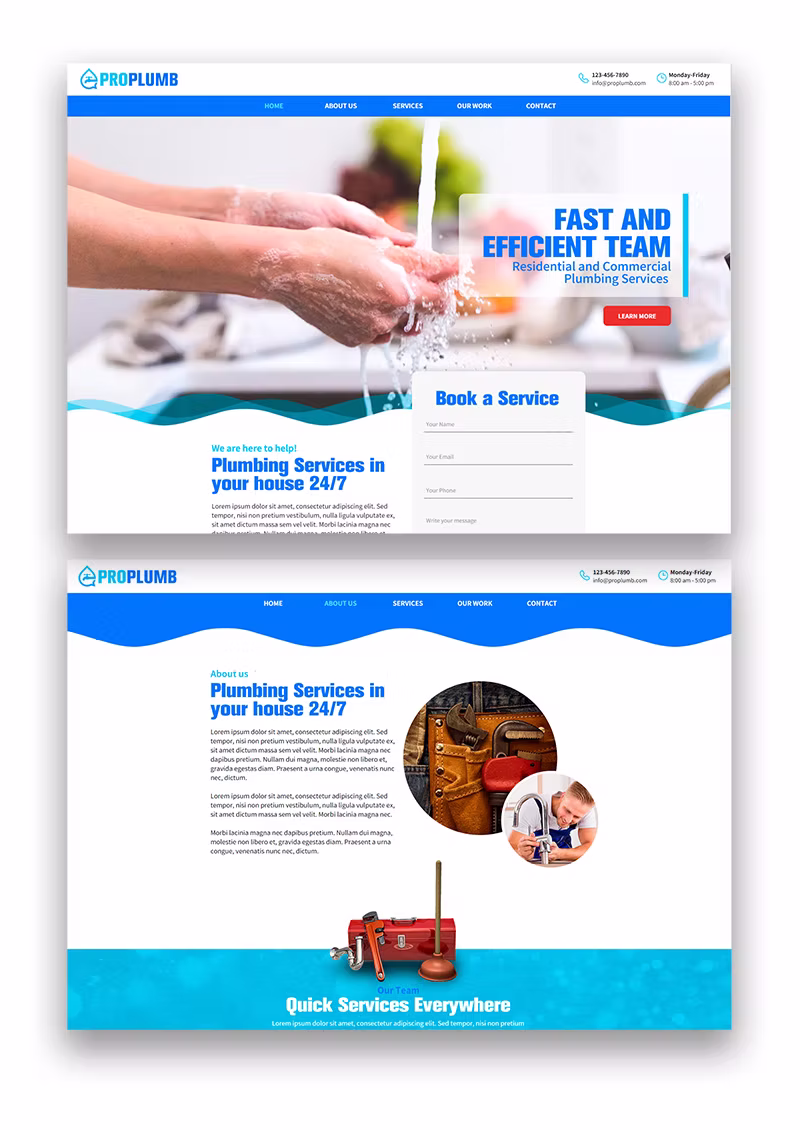 Web Design & SEO for Plumbing Companies