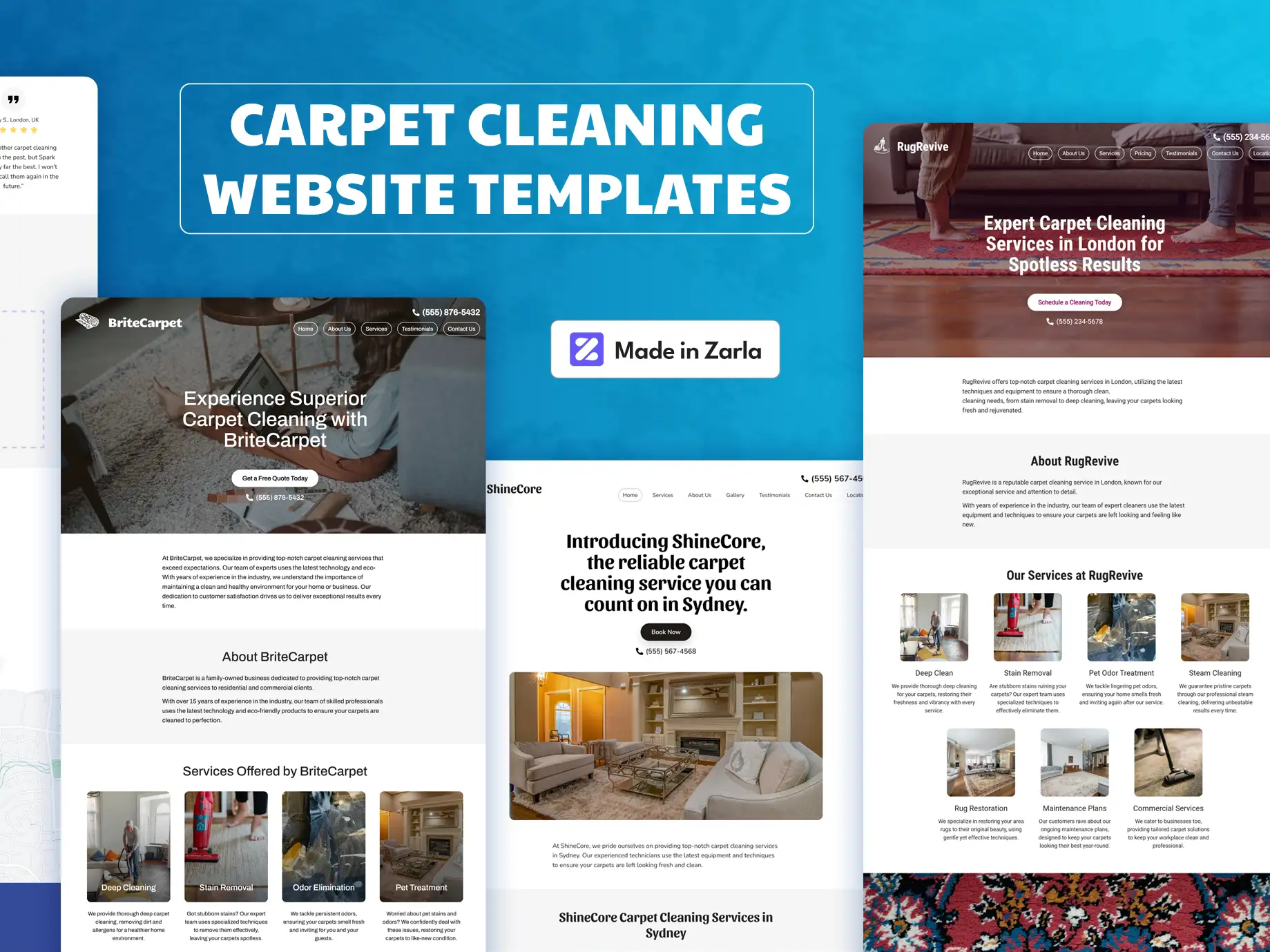 cleaning services web design