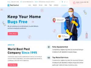 Custom pest control website design tailored for Kansas City pest services.