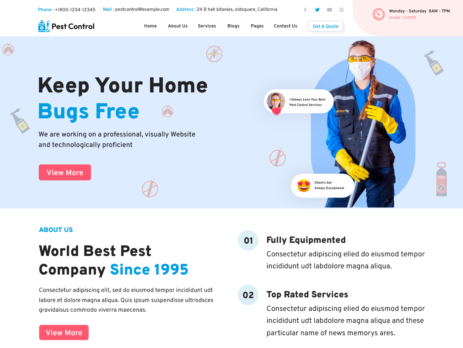 pest control web design