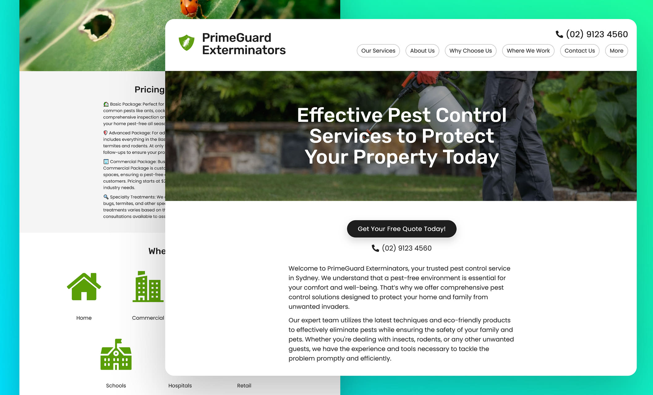 pest control web design 3 pest control web design