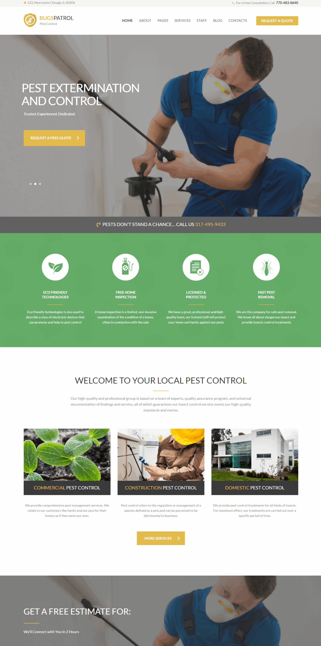 pest control web design pest control web design