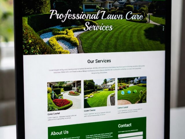 Landscaping & Lawn Care Business with Professional Web Design