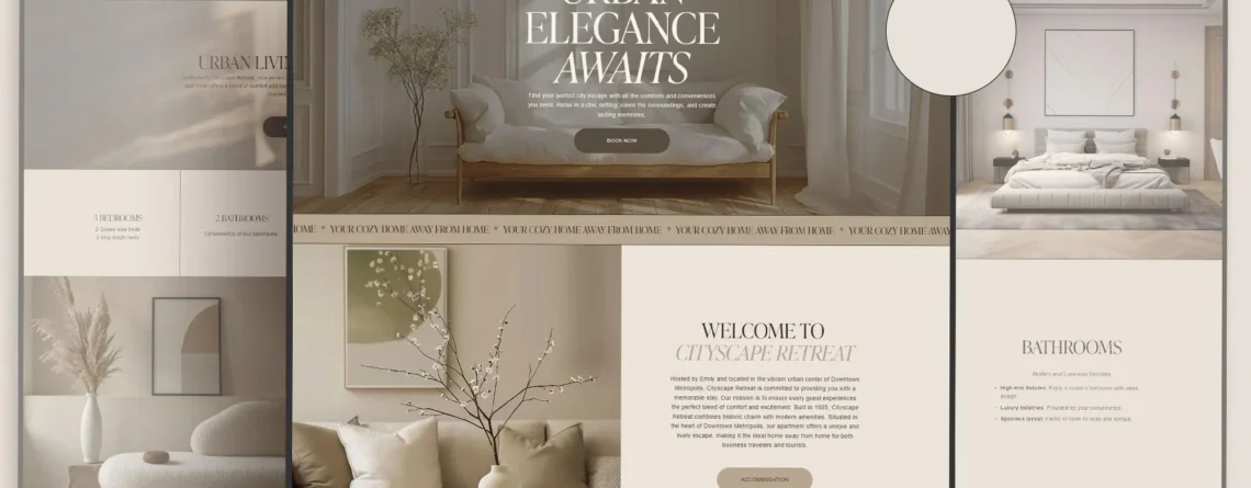 Hotels & Bed & Breakfasts Web Design 1