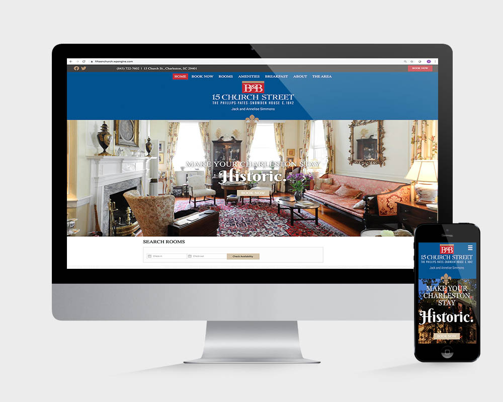 Hotels & Bed & Breakfasts Web Design 3