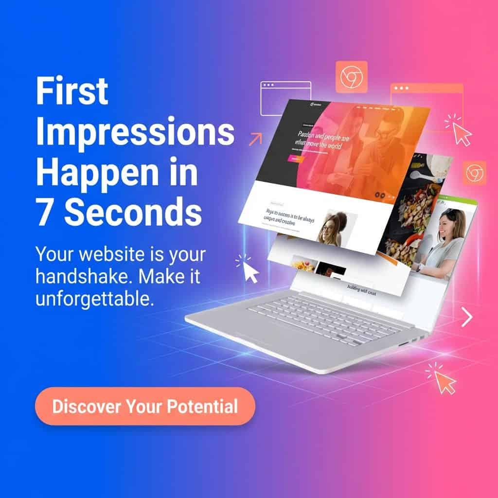 Modern laptop displaying website designs for SEO and web development in Excelsior Springs, MO.