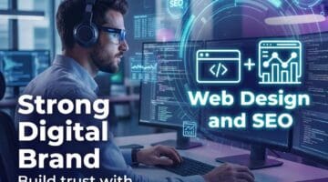 Digital marketing expert working on web design and SEO strategies in Kansas City.