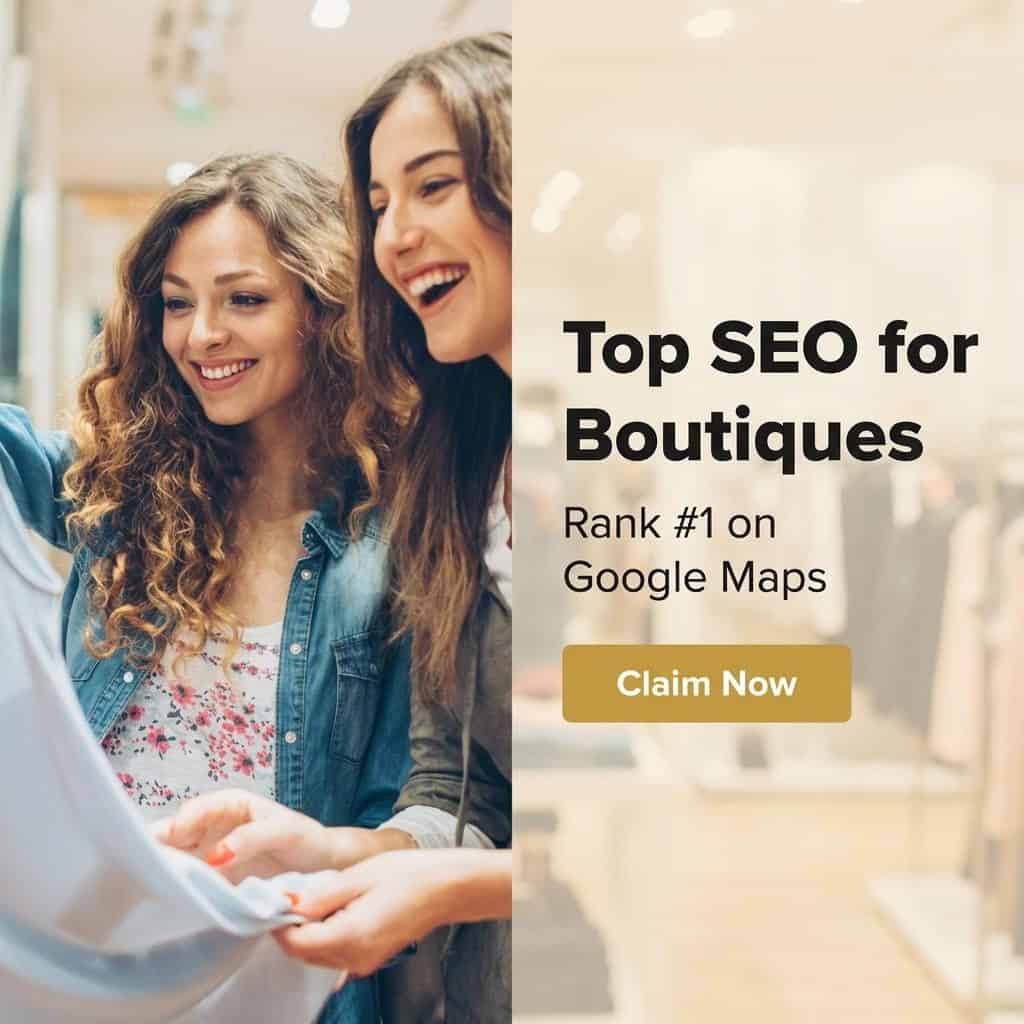 Stylish boutique clothing store with modern web design elements.