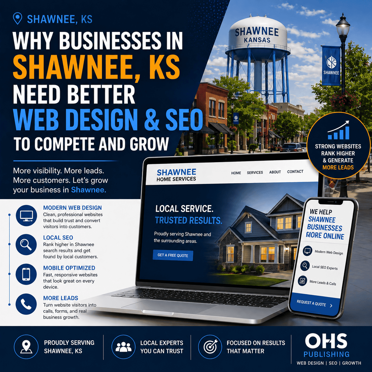 Shawnee, KS Web Design & SEO Solutions for Local Businesses.