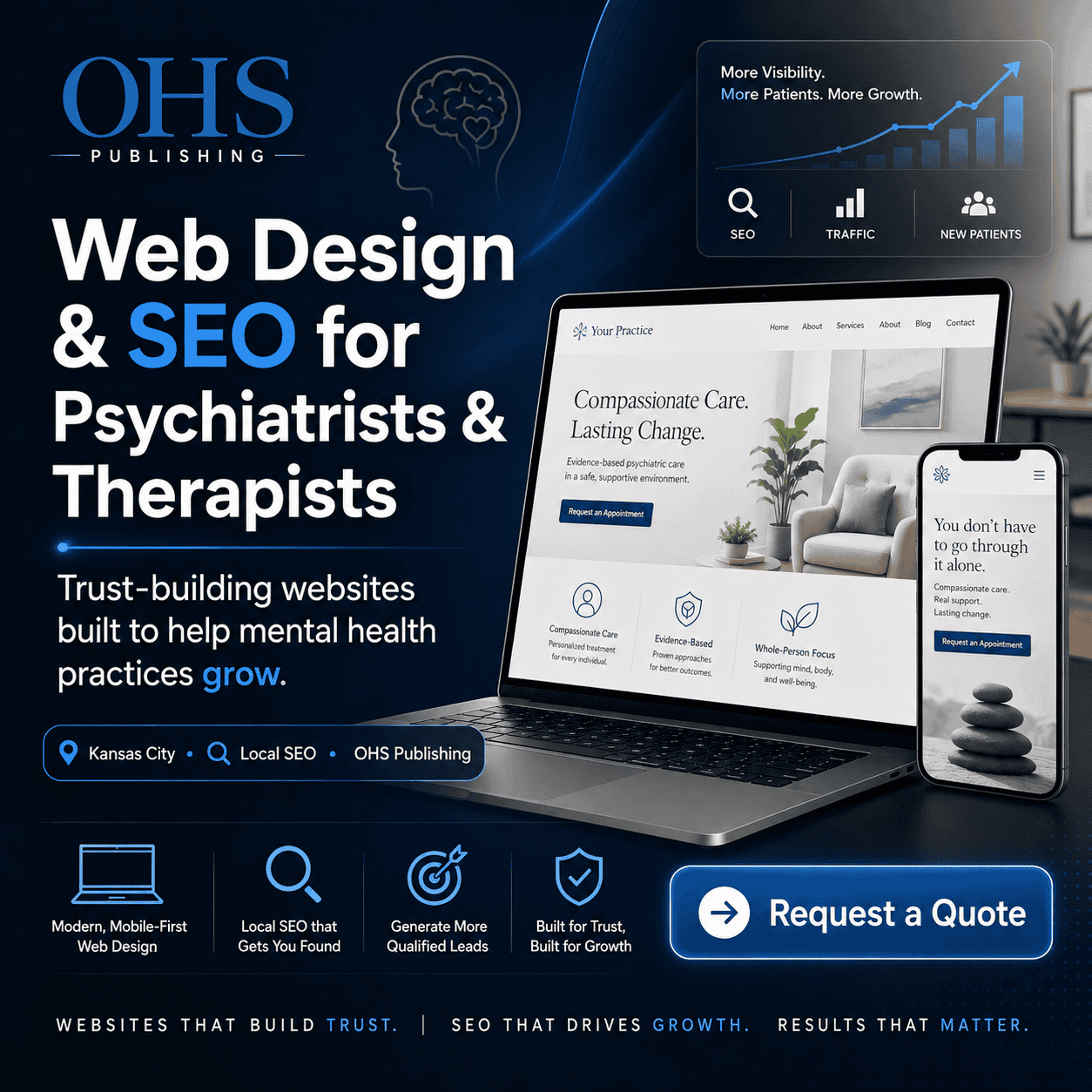 Psychiatrists & Therapists Web Design