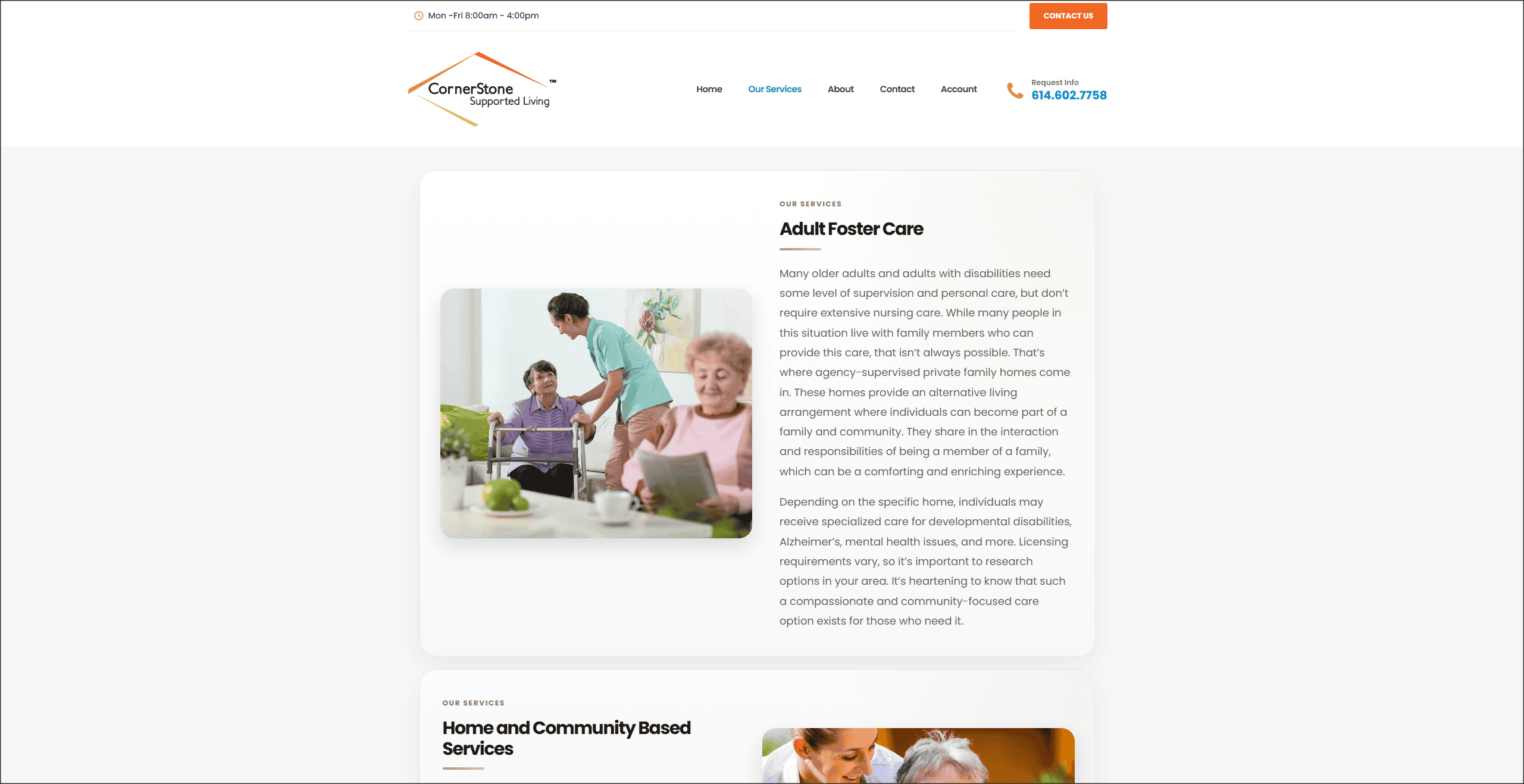 CSS Living inner page website layout