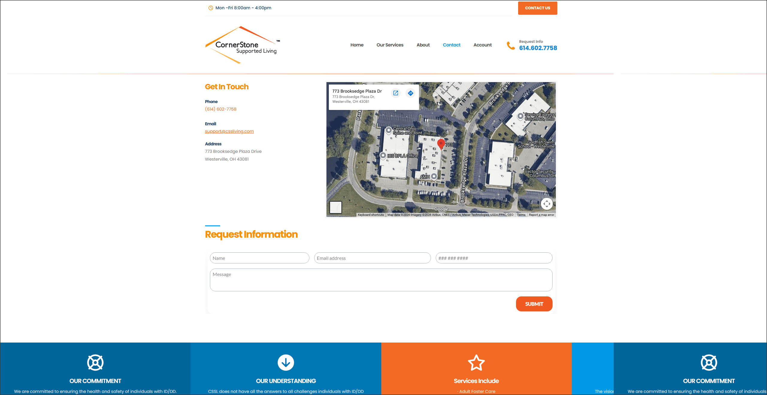 CSS Living content section website design