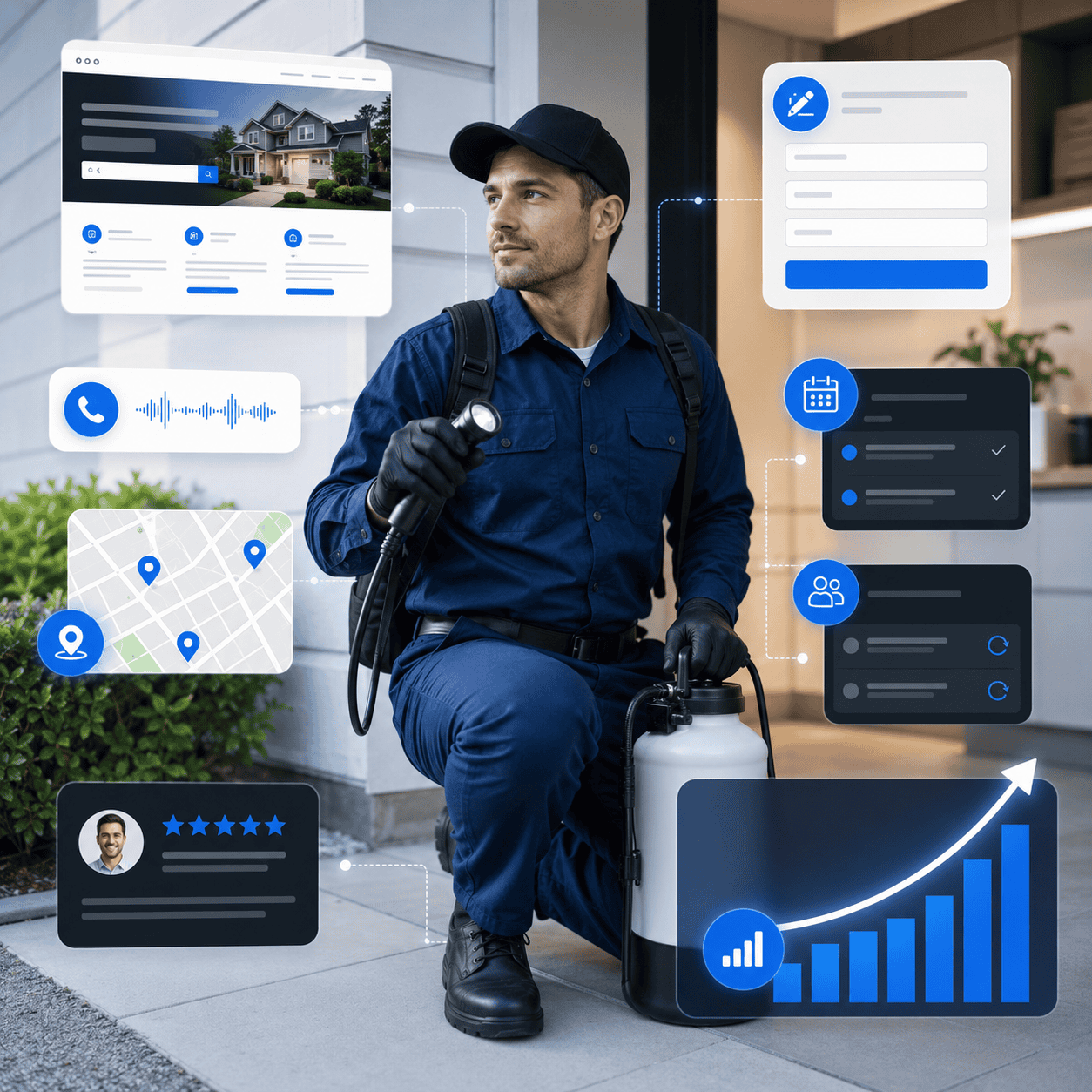 Pest control website design and SEO by OHS Publishing