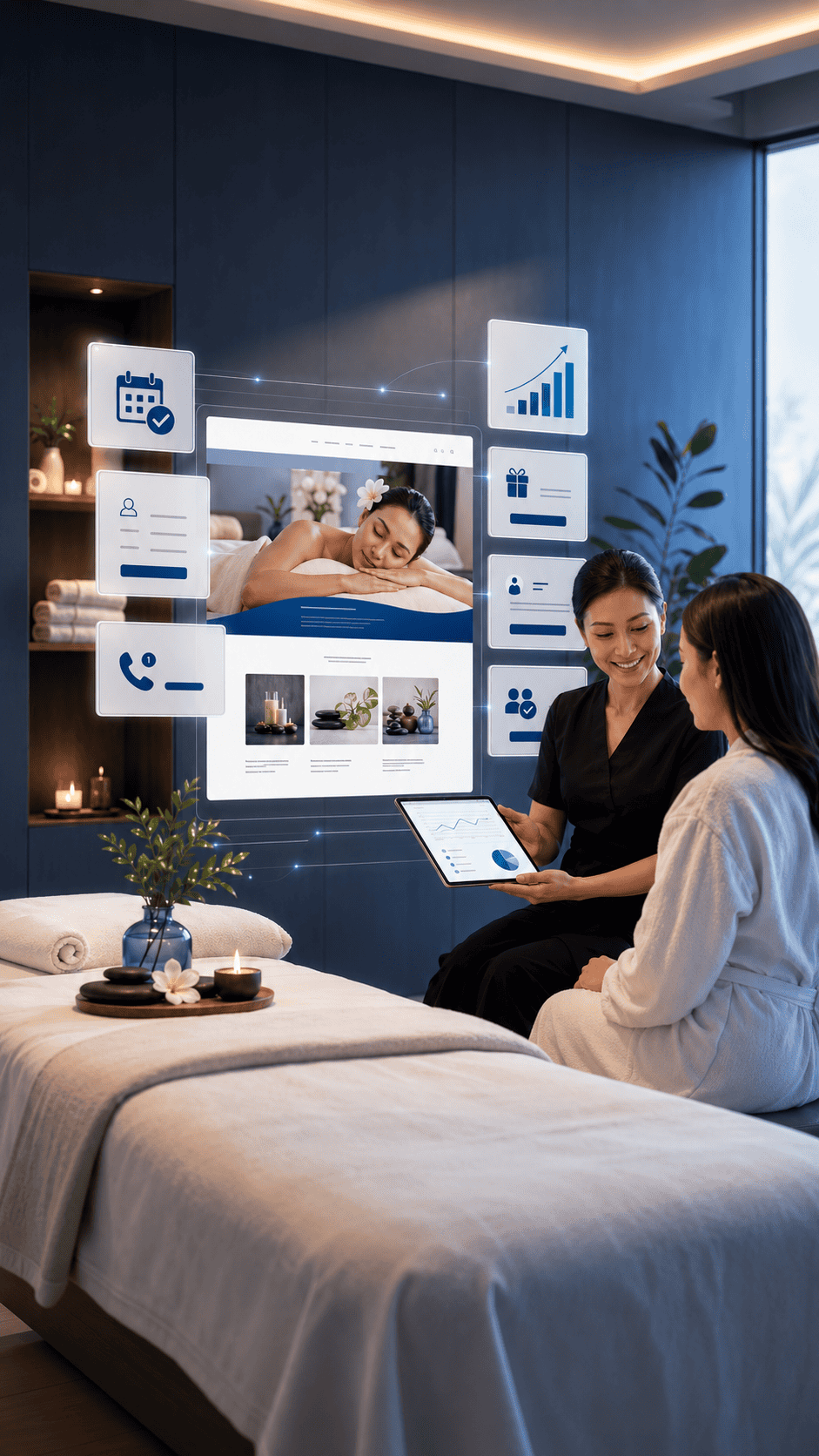 Day Spas & Massage Therapists website design by OHS Publishing