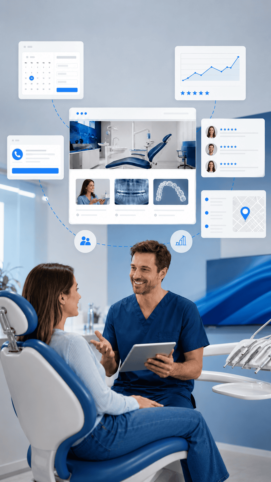 Dentists & Orthodontists website design by OHS Publishing