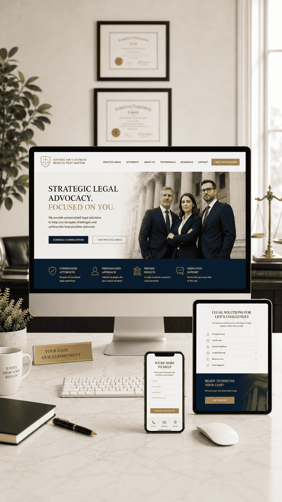 Law Firms & Attorneys website design by OHS Publishing