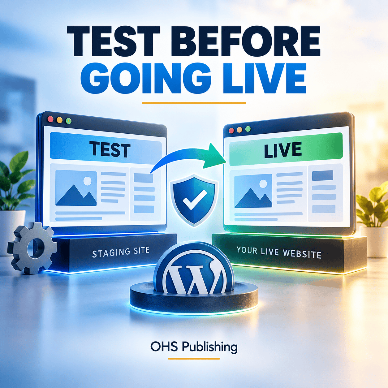 Test before going live with WordPress staging site and website deployment.